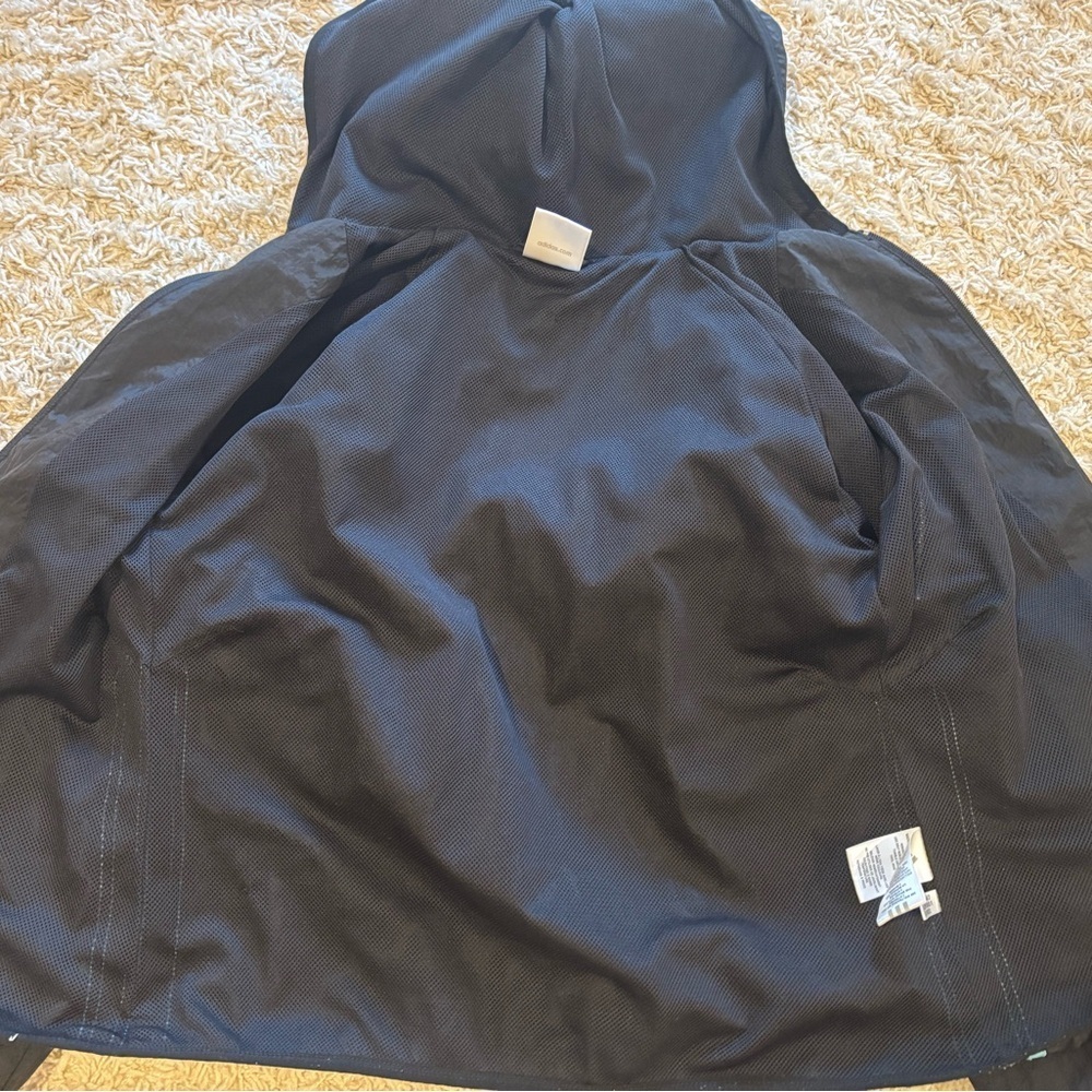 Adidas Women's Black Utility Jacket with Blue Logo - Picture 6 of 10